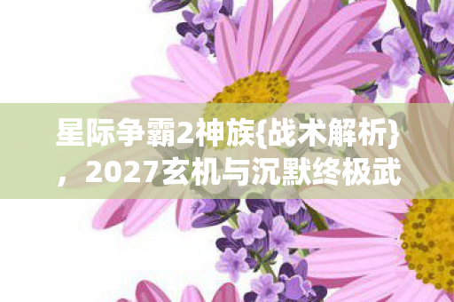 2027玄机与沉默终极武器图片