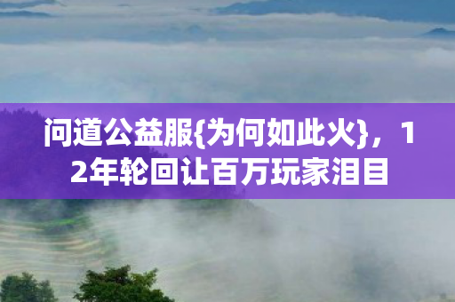 12年轮回让百万玩家泪目图片