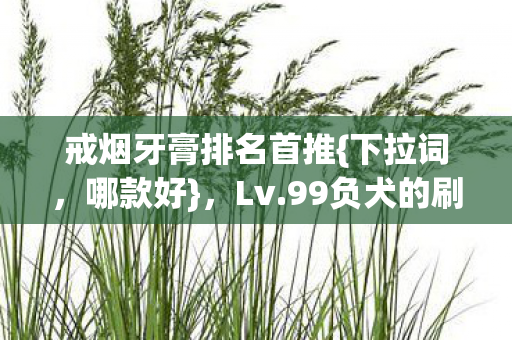 99负犬的刷掉存在感之旅图片