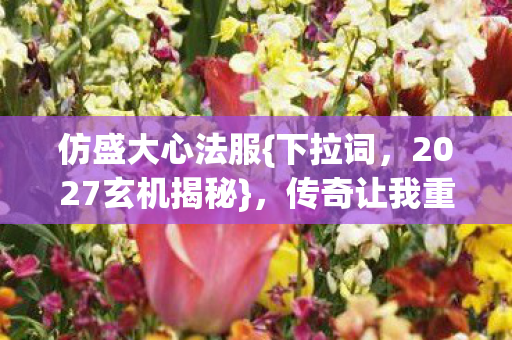 传奇让我重新审视人生图片