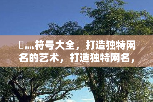 乄灬符号大全,打造独特网名的艺术,打造独特网名,灬符号大全 乄灬符号大全,打造独特网名的艺术,打造独特网名,灬符号大全
