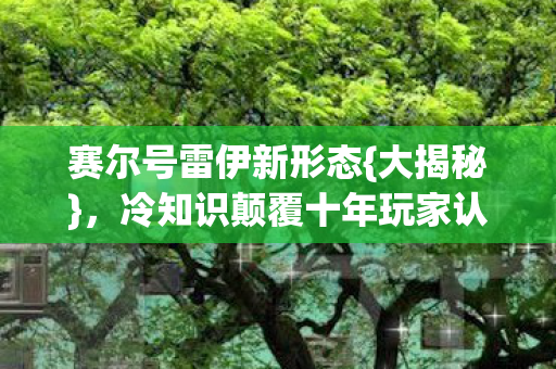 赛尔号雷伊新形态{大揭秘},冷知识颠覆十年玩家认知! 赛尔号雷伊新形态{大揭秘},冷知识颠覆十年玩家认知!