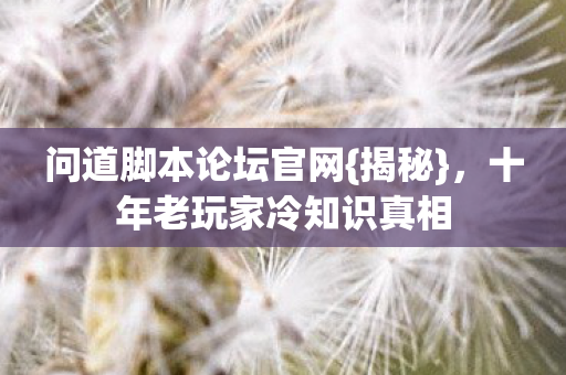 十年老玩家冷知识真相图片
