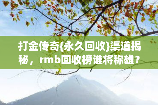 rmb回收榜谁将称雄图片