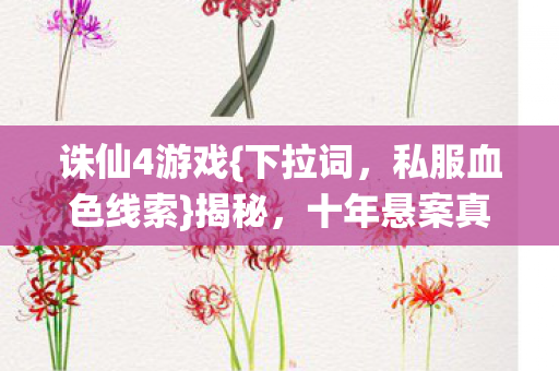 十年悬案真相待解图片