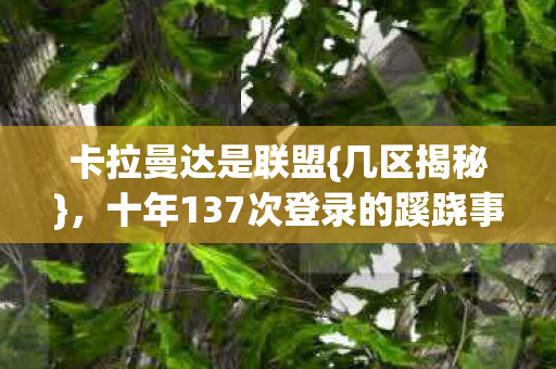 十年137次登录的蹊跷事件图片