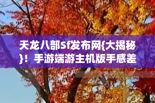 手游端游主机版手感差异大图片