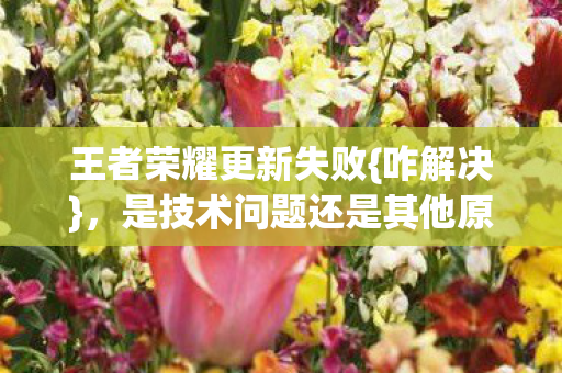 王者荣耀更新失败{咋解决},是技术问题还是其他原因? 王者荣耀更新失败{咋解决},是技术问题还是其他原因?