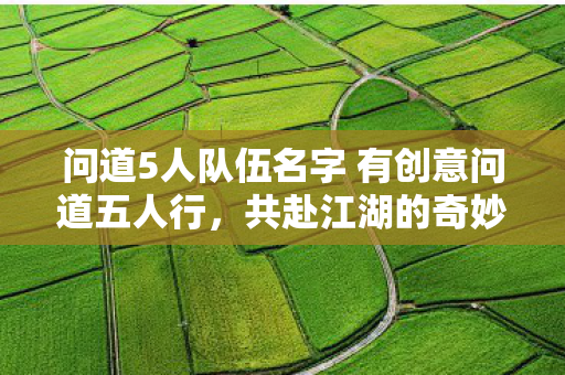 问道5人队伍名字 有创意问道五人行,共赴江湖的奇妙之旅,五人行,共赴江湖,问道奇妙之旅 问道5人队伍名字 有创意问道五人行,共赴江湖的奇妙之旅,五人行,共赴江湖,问道奇妙之旅