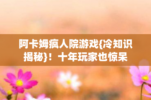 阿卡姆疯人院游戏图片