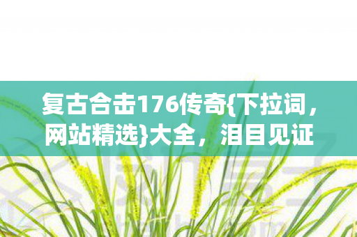 复古合击176传奇{下拉词,网站精选}大全,泪目见证服务器落幕 复古合击176传奇{下拉词,网站精选}大全,泪目见证服务器落幕