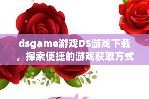dsgame游戏DS游戏下载图片
