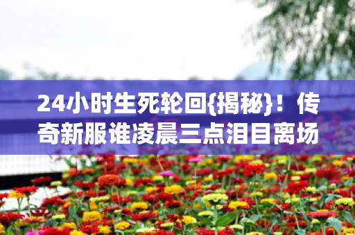 传奇新服谁凌晨三点泪目离场图片
