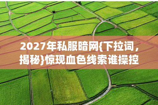 惊现血色线索谁操控恐惧图片