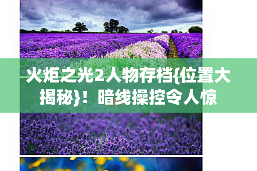 火炬之光2人物存档图片