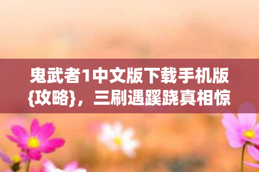 鬼武者1中文版下载手机版图片