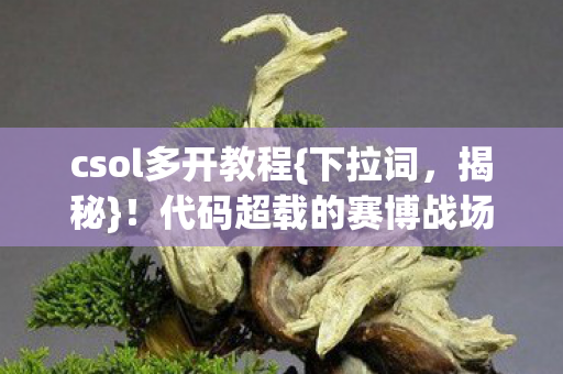 代码超载的赛博战场实录图片