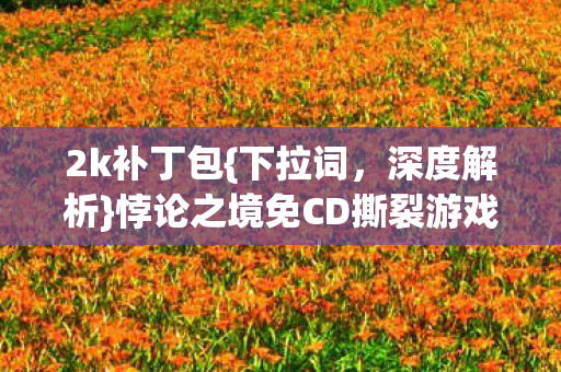 悖论之境免CD撕裂游戏现实维度图片