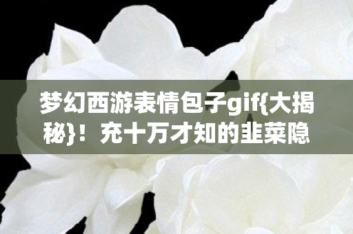 梦幻西游表情包子gif图片