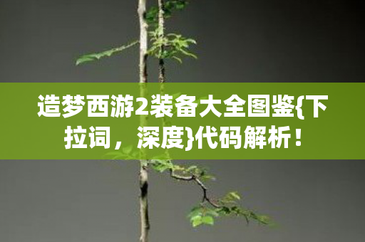 造梦西游2装备大全图鉴图片