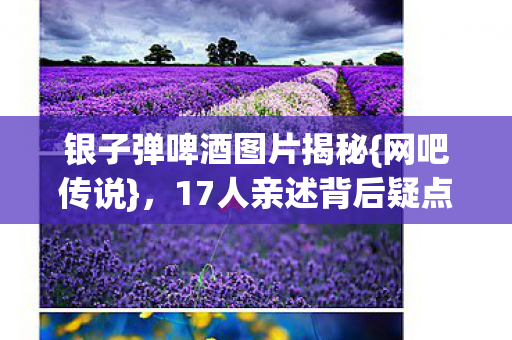 银子弹啤酒图片揭秘图片