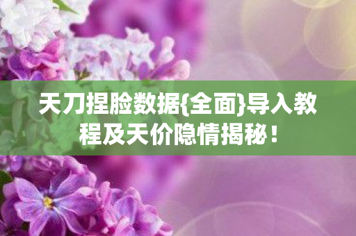 导入教程及天价隐情揭秘图片