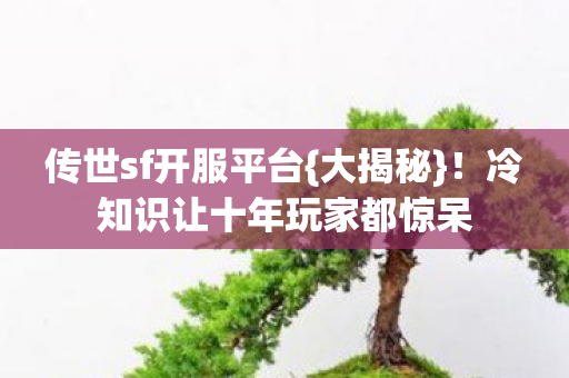 冷知识让十年玩家都惊呆图片