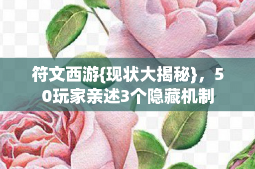 50玩家亲述3个隐藏机制图片