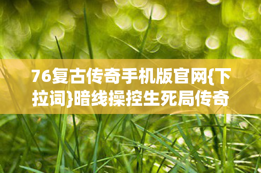 76复古传奇手机版官网图片