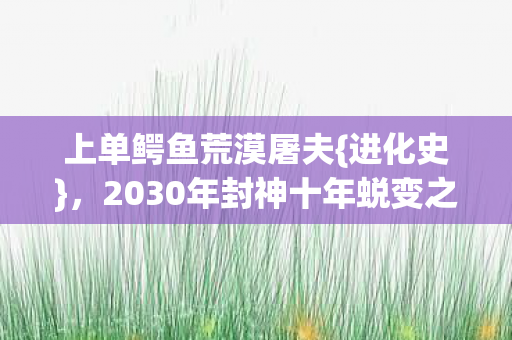 2030年封神十年蜕变之路图片