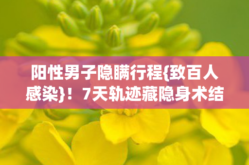 7天轨迹藏隐身术结局炸裂图片