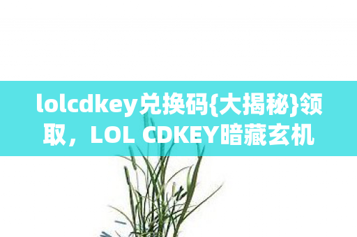 lolcdkey兑换码{大揭秘}领取，LOL CDKEY暗藏玄机