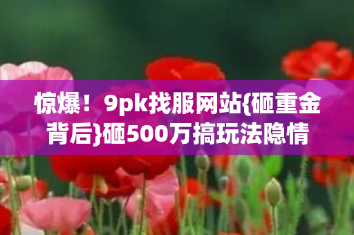 砸500万搞玩法隐情图片
