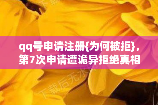 第7次申请遭诡异拒绝真相图片
