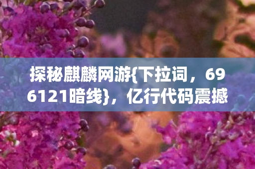 亿行代码震撼你的神经末梢图片