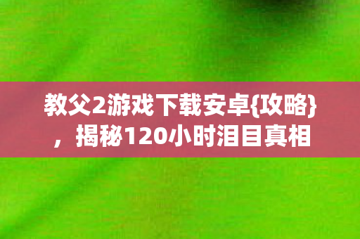 揭秘120小时泪目真相图片