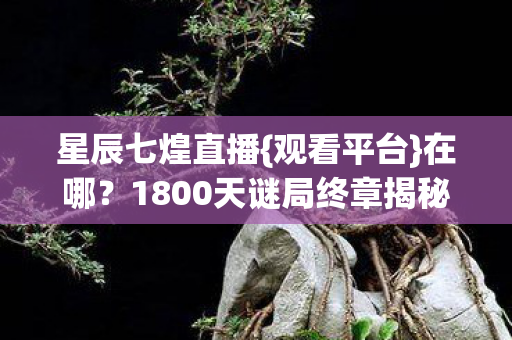 星辰七煌直播{观看平台}在哪？1800天谜局终章揭秘