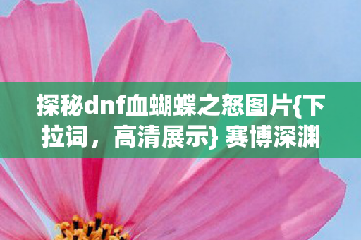 探秘dnf血蝴蝶之怒图片{下拉词,高清展示} 赛博深渊暗线触发 探秘dnf血蝴蝶之怒图片{下拉词,高清展示} 赛博深渊暗线触发