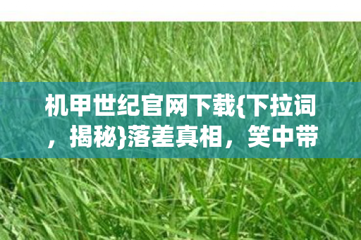 机甲世纪官网下载{下拉词，揭秘}落差真相，笑中带泪体验