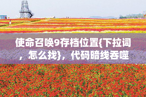 使命召唤9存档位置{下拉词,怎么找},代码暗线吞噬存档咋办 使命召唤9存档位置{下拉词,怎么找},代码暗线吞噬存档咋办