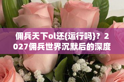 2027佣兵世界沉默后的深度思考图片