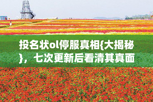 七次更新后看清其真面目图片