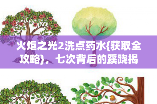 火炬之光2洗点药水图片