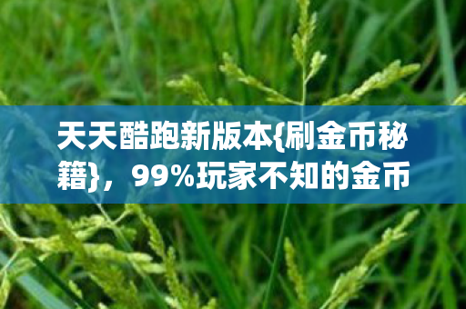 玩家不知的金币狂飙法图片