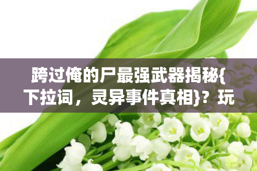 跨过俺的尸最强武器揭秘{下拉词,灵异事件真相}?玩家集体惊了 跨过俺的尸最强武器揭秘{下拉词,灵异事件真相}?玩家集体惊了