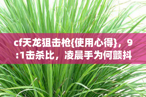 cf天龙狙击枪图片