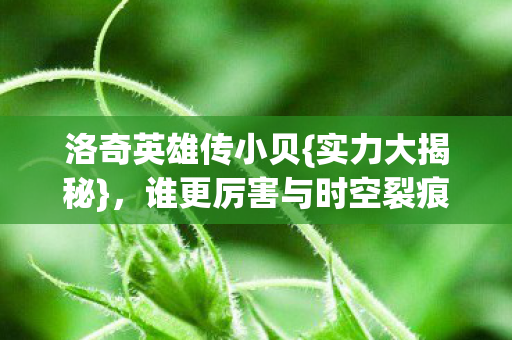洛奇英雄传小贝{实力大揭秘}，谁更厉害与时空裂痕之谜