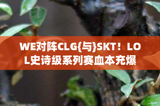 WE对阵CLG{与}SKT！LOL史诗级系列赛血本充爆
