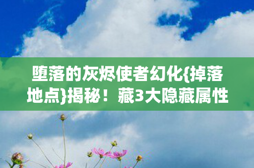 堕落的灰烬使者幻化图片