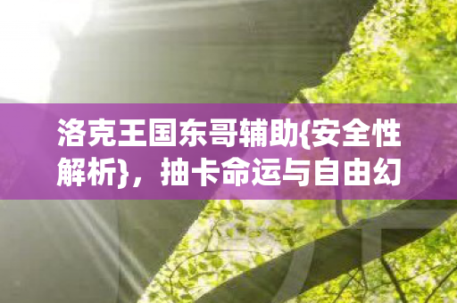 抽卡命运与自由幻觉探讨图片